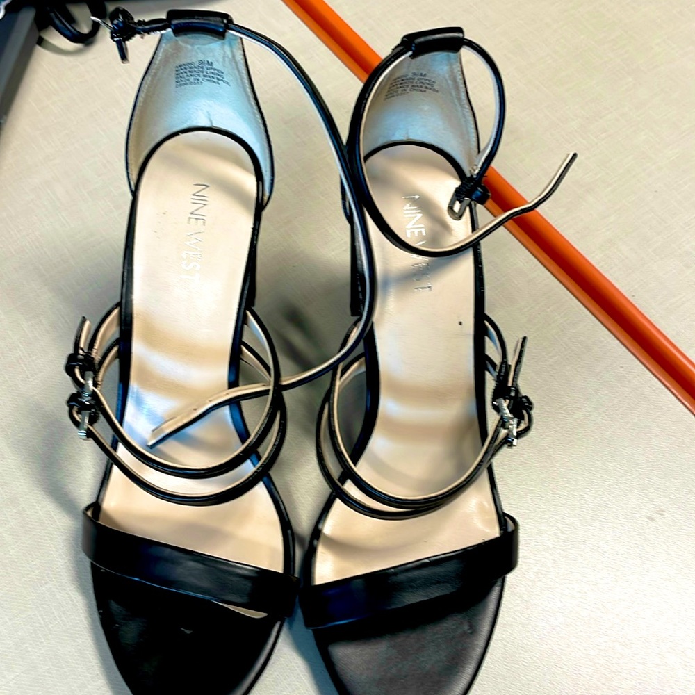 Nine West Strappy Chunky Heels